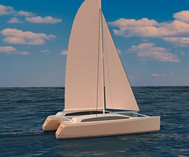 Cat 24 - Catamaran boat design