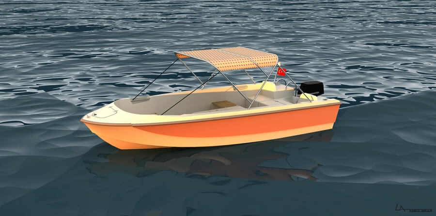 Small Boat Design  Aldepa 420 - Dinghy Boat Design and Engineering